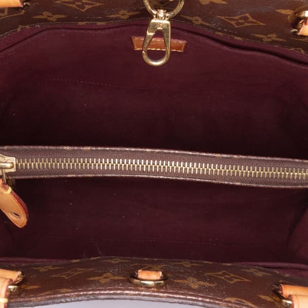 Pre-owned Louis Vuitton Monogram Montaigne MM Brown