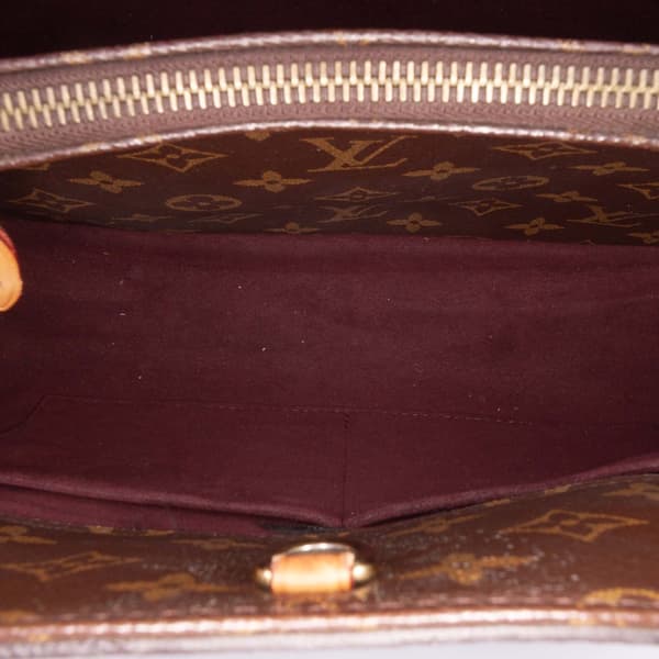 Pre-owned Louis Vuitton Monogram Montaigne MM Brown