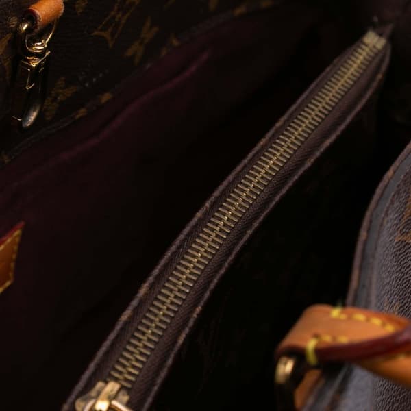 Pre-owned Louis Vuitton Monogram Montaigne MM Brown