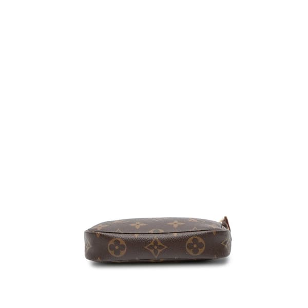 Pre-owned Louis Vuitton Monogram Mini Pochette Accessoires Brown