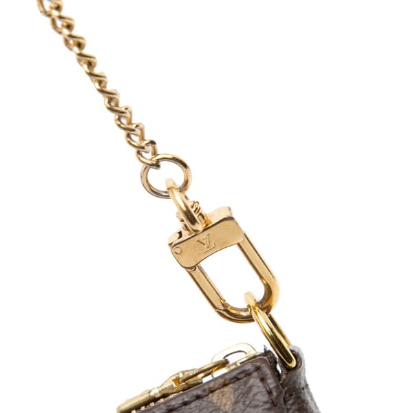 Pre-owned Louis Vuitton Monogram Mini Pochette Accessoires Brown