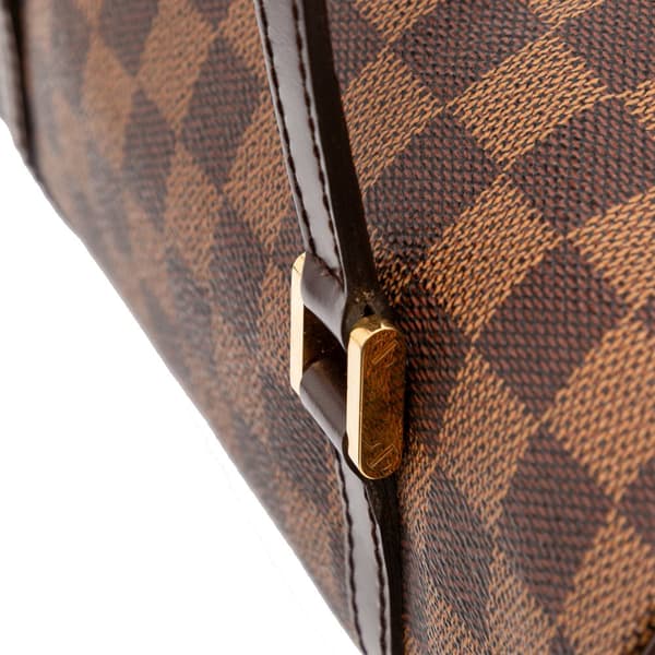 Pre-owned Louis Vuitton Damier Ebene Papillon 26 Brown