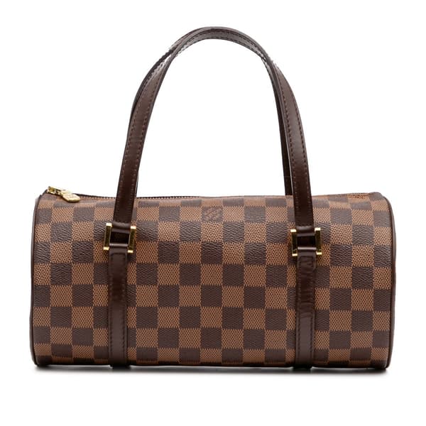 Pre-owned Louis Vuitton Damier Ebene Papillon 26 Brown