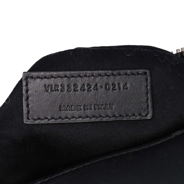 Pre-owned Saint Laurent Studded Leather Classic Duffle 6 Bag Black