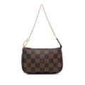 Miniatyrbilde 1 av 8: Pre-owned Louis Vuitton Damier Ebene Mini Pochette Accessoires Brown