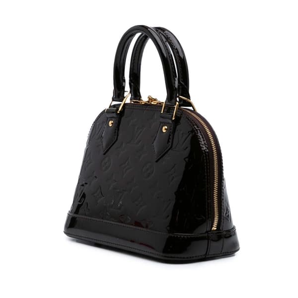Pre-owned Louis Vuitton Monogram Vernis Alma BB Purple
