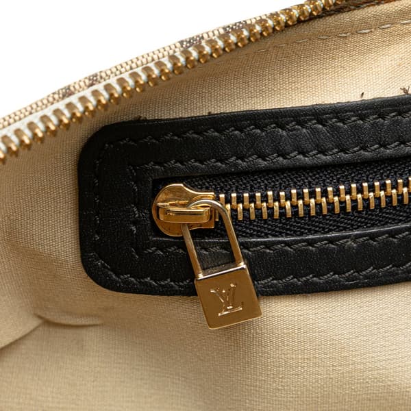 Pre-owned Louis Vuitton Monogram Mini Lin Alma Horizontal Gray