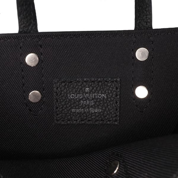 Pre-owned Louis Vuitton Damier Checkerboard Sac Plat XS Black