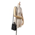 Miniatyrbild 8 av 9: Pre-owned Louis Vuitton Damier Checkerboard Sac Plat XS Black