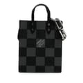 Miniatyrbild 1 av 9: Pre-owned Louis Vuitton Damier Checkerboard Sac Plat XS Black