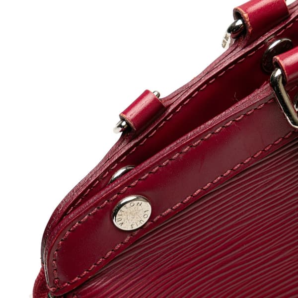 Pre-owned Louis Vuitton Epi Brea MM Red