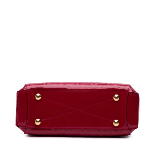 Pre-owned Louis Vuitton Monogram Vernis Montaigne BB Red