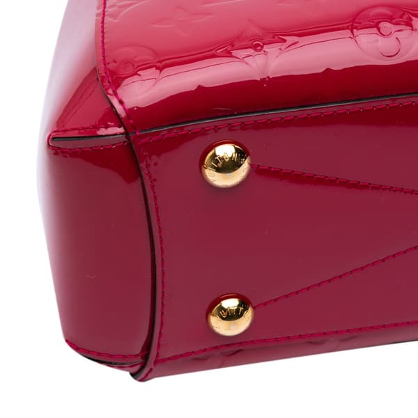 Pre-owned Louis Vuitton Monogram Vernis Montaigne BB Red
