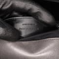 Miniatyrbillede 6 af 10: Pre-owned Saint Laurent Medium Monogram Chevron Sheepskin College Satchel Gray