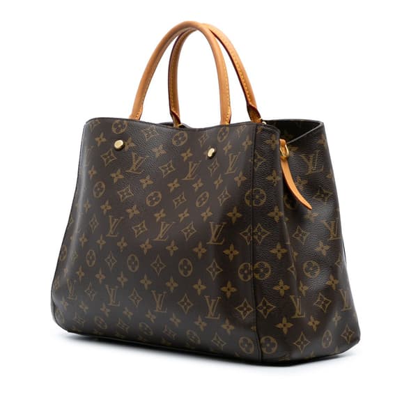 Pre-owned Louis Vuitton Monogram Montaigne GM Brown
