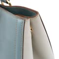 Miniatyrbild 9 av 10: Pre-owned Prada Bicolor Saffiano Lux Satchel Blue
