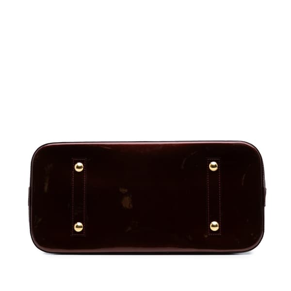 Pre-owned Louis Vuitton Monogram Vernis Alma GM Red