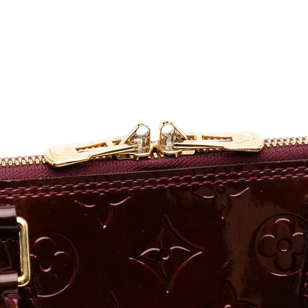 Pre-owned Louis Vuitton Monogram Vernis Alma GM Red
