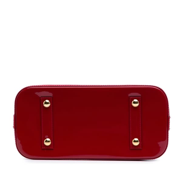 Pre-owned Louis Vuitton Monogram Vernis Alma PM Red