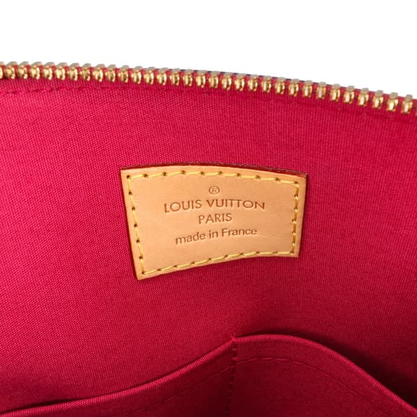 Pre-owned Louis Vuitton Monogram Vernis Alma PM Red