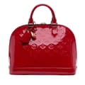 Miniatyrbilde 1 av 9: Pre-owned Louis Vuitton Monogram Vernis Alma PM Red