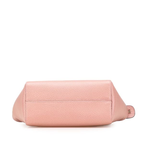 Pre-owned Gucci Mini Leather Swing Satchel Pink