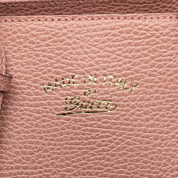 Pre-owned Gucci Mini Leather Swing Satchel Pink