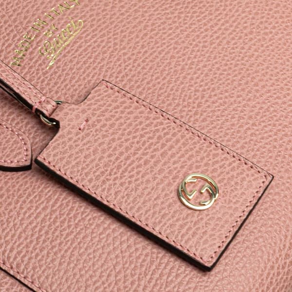 Pre-owned Gucci Mini Leather Swing Satchel Pink