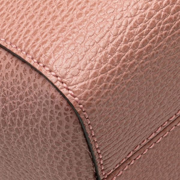 Pre-owned Gucci Mini Leather Swing Satchel Pink
