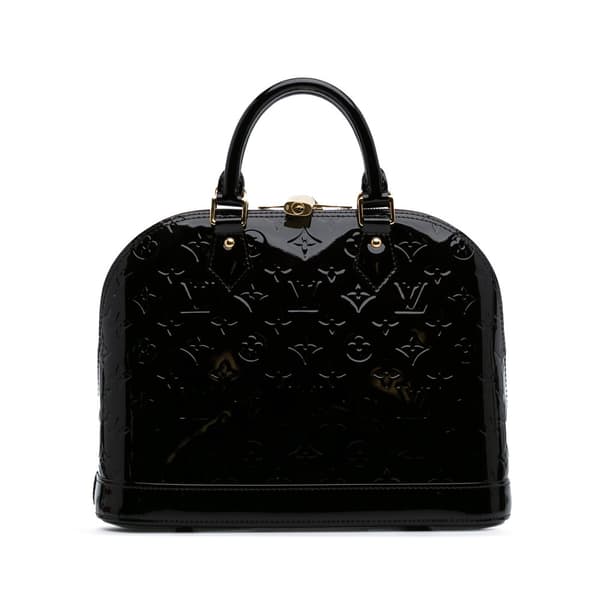 Pre-owned Louis Vuitton Monogram Vernis Alma PM Purple