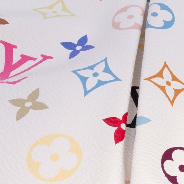 Pre-owned Louis Vuitton Monogram Multicolore Judy MM White
