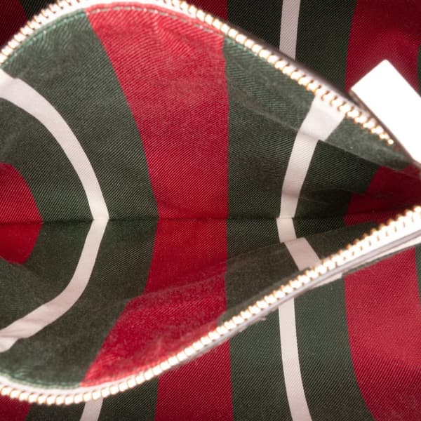 Pre-owned Gucci Medium GG Supreme Emblem Bucket Brown