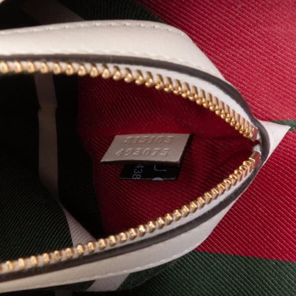 Pre-owned Gucci Medium GG Supreme Emblem Bucket Brown