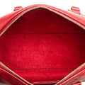 Miniatyrbillede 4 af 9: Pre-owned Saint Laurent Baby Leather Classic Duffle Satchel Red