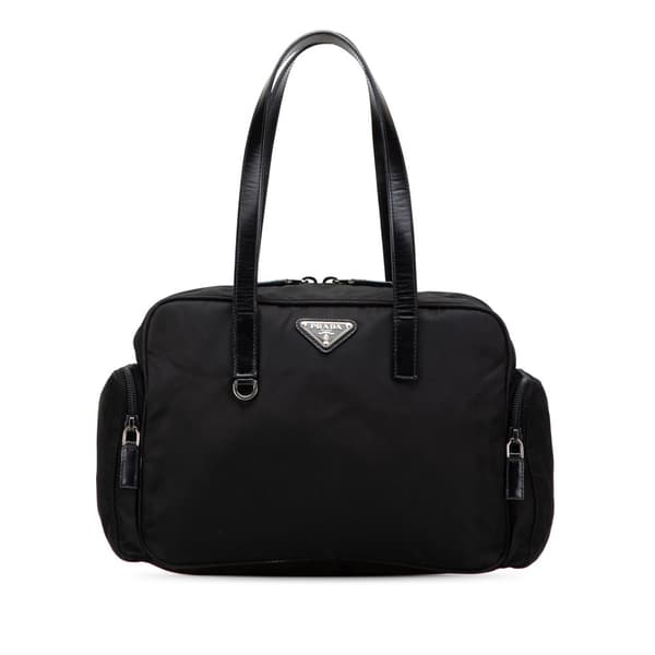 Pre-owned Prada Tessuto Handbag Black