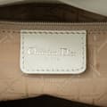 Miniatyrbilde 5 av 10: Pre-owned Dior Mini Lambskin Cannage Lady Dior White