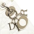 Miniatyrbilde 7 av 10: Pre-owned Dior Mini Lambskin Cannage Lady Dior White