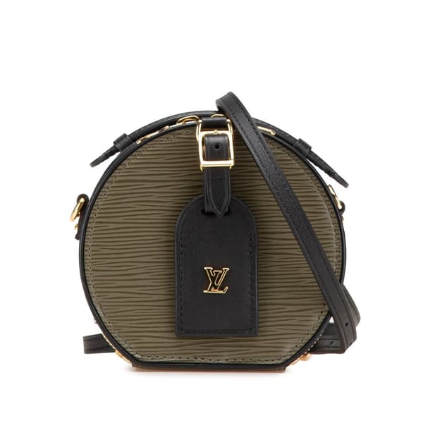Pre-owned Louis Vuitton Mini Epi Boite Chapeau Brown