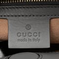 Miniatyrbild 6 av 10: Pre-owned Gucci Small Bamboo Calfskin Nymphaea Satchel Gray
