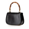 Miniatyrbillede 2 af 10: Pre-owned Gucci Calfskin Bamboo Night Black