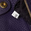 Miniatyrbild 8 av 10: Pre-owned Prada Vitello Daino Side Zip Convertible Tote Purple