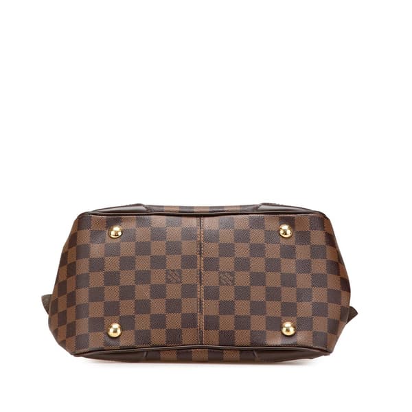 Pre-owned Louis Vuitton Damier Ebene Verona PM Brown