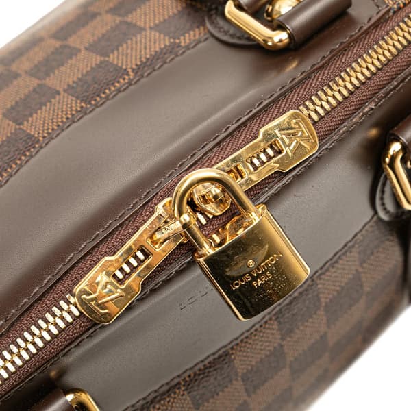 Pre-owned Louis Vuitton Damier Ebene Verona PM Brown