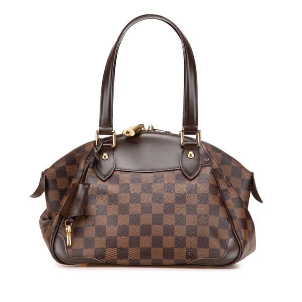 Pre-owned Louis Vuitton Damier Ebene Verona PM Brown