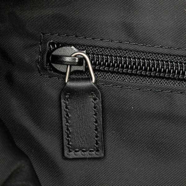 Pre-owned Gucci Techno Canvas Web Satchel Black