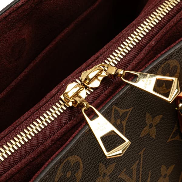 Pre-owned Louis Vuitton Monogram Soufflot BB Brown