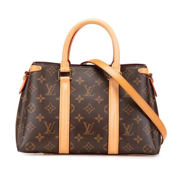 Pre-owned Louis Vuitton Monogram Soufflot BB Brown