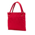 Pikkukuva 2 / 10: Pre-owned Chanel CC Quilted Satin Handbag Red