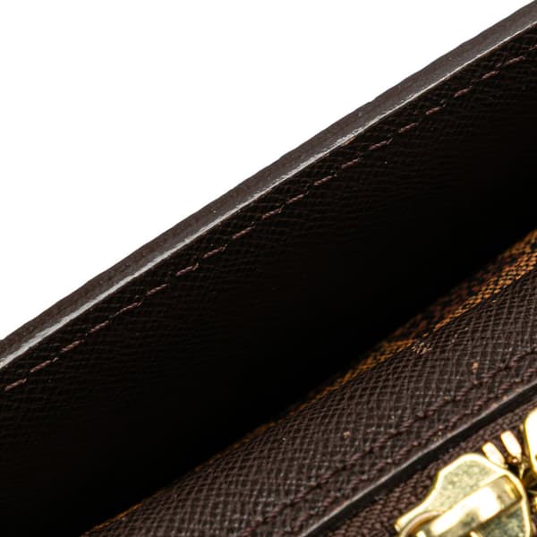 Pre-owned Louis Vuitton Damier Ebene Triana Brown