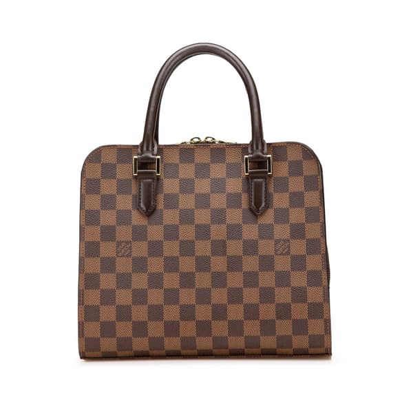 Pre-owned Louis Vuitton Damier Ebene Triana Brown